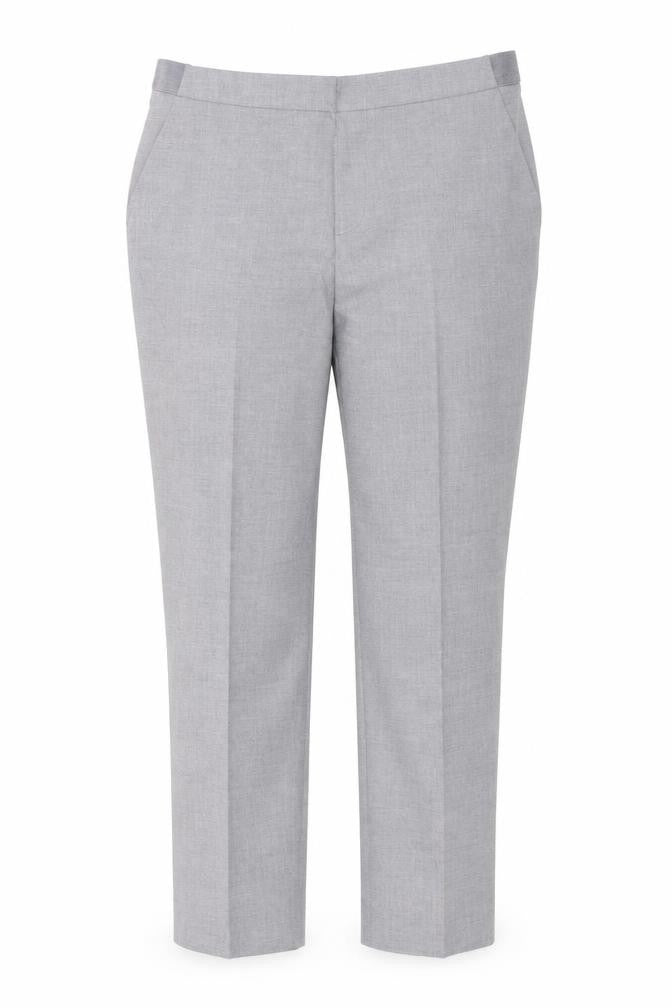Front view of Uniqlo Women's Grey Trousers -, size L, Regular Fit
