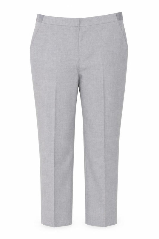 Front view of Uniqlo Women's Grey Trousers -, size L, Regular Fit