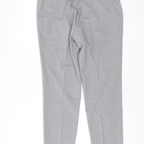 Uniqlo Women's Grey Trousers - Size L, Regular Fit
