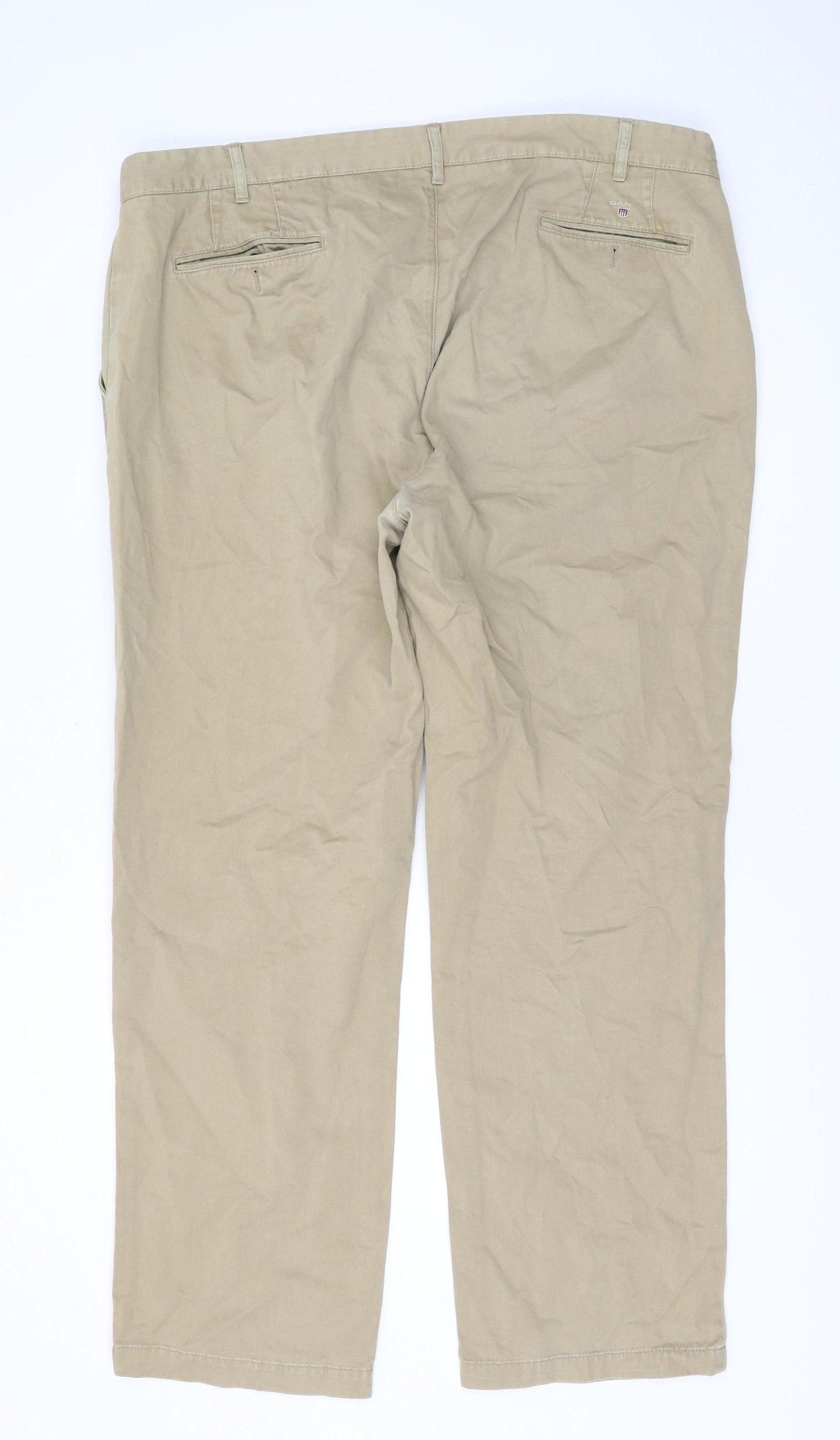 Gant Men's Beige Chino Trousers Size 42 - Regular Fit