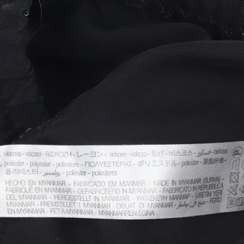 Zara Women's Black Cargo Trousers M