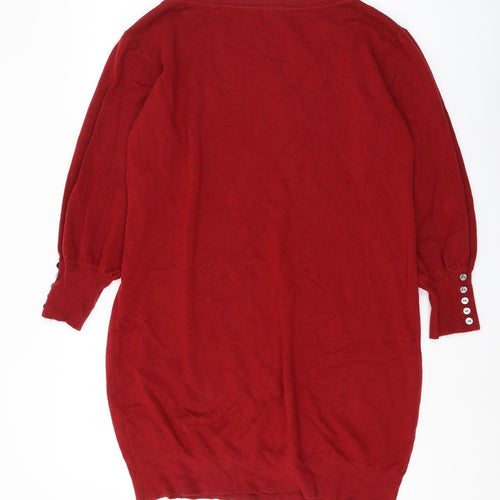 Roman Women's Red Pullover Jumper Size 14