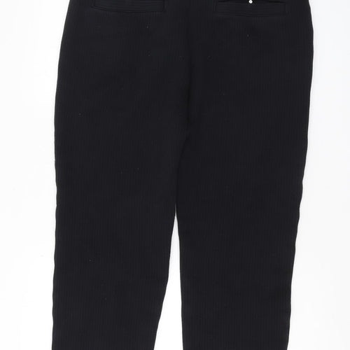 H&M Women's Black Regular Fit Trousers, Size L