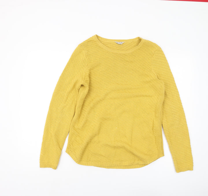 M&Co Women's Yellow Pullover Jumper Size 12