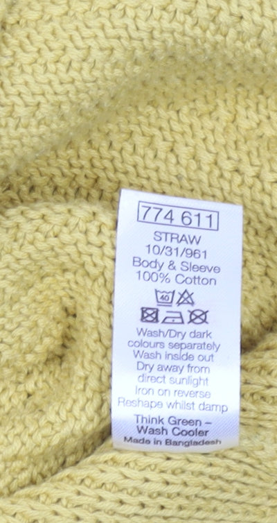 M&Co Women's Yellow Pullover Jumper Size 12