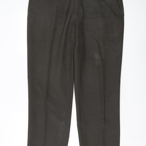 Marks and Spencer Men's Green Dress Pants 38in L Regular