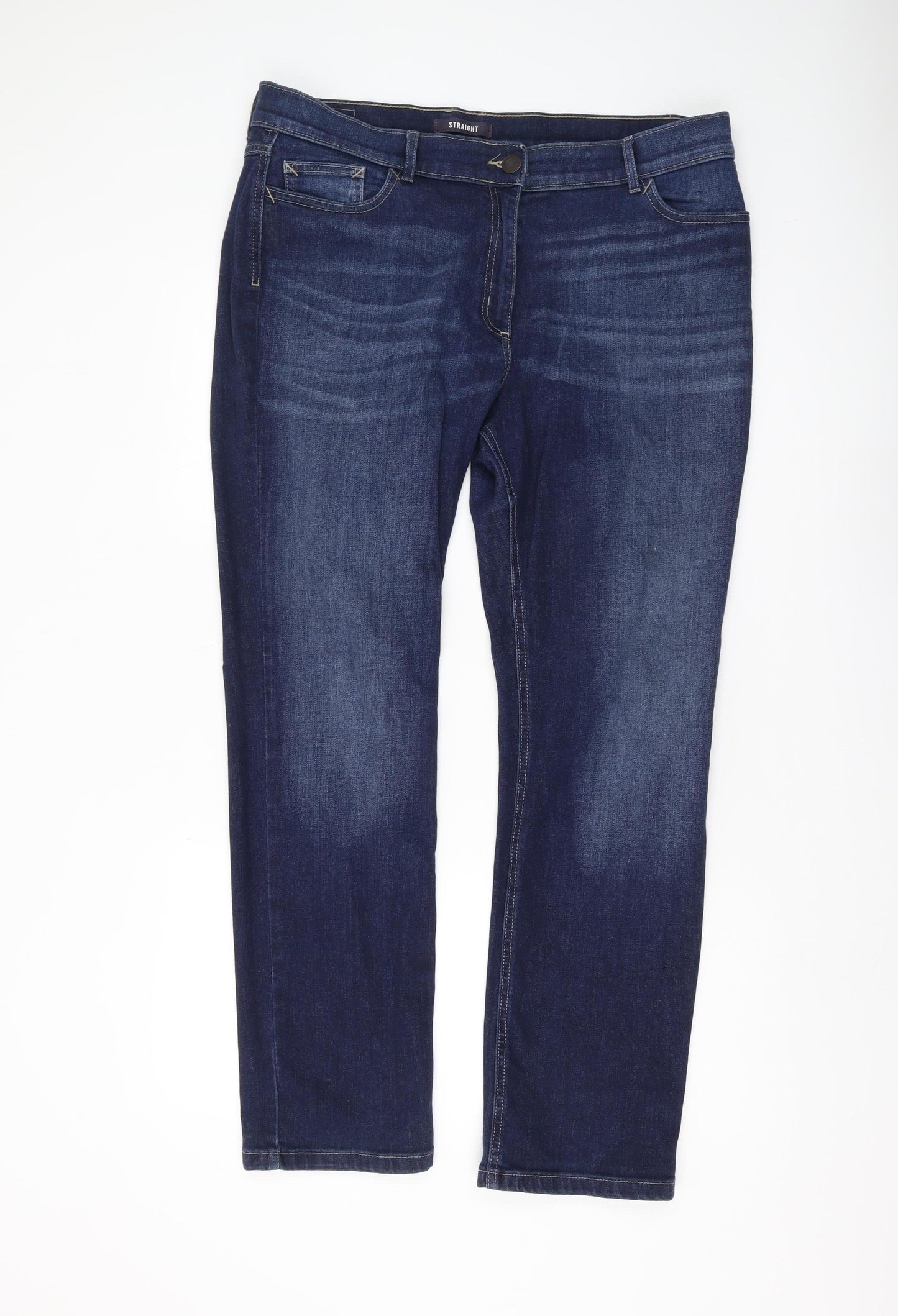 Marks and Spencer Women's Blue Straight Jeans Size 18