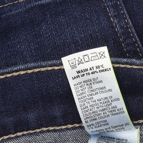 Marks and Spencer Women's Blue Straight Jeans Size 18