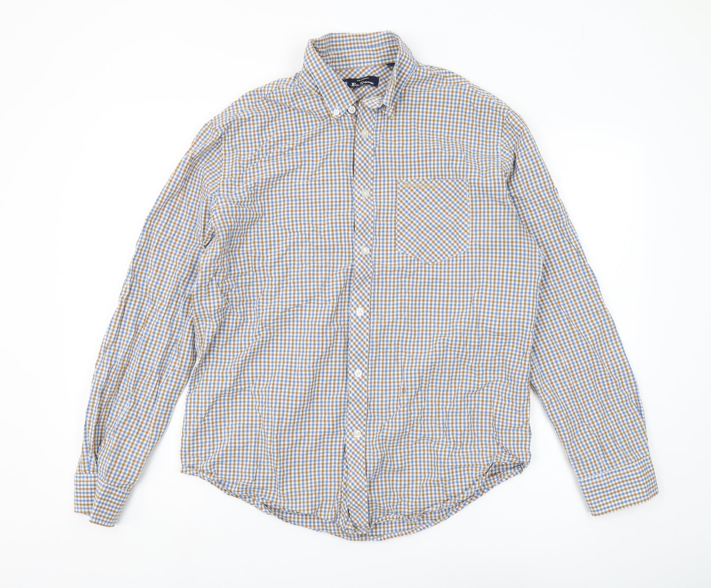 Ben Sherman Men's Check Shirt L Collared Multicoloured
