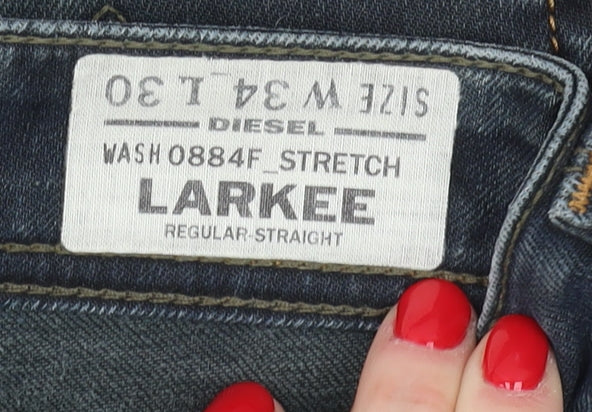 Diesel Larkee Regular Straight Men's Blue Jeans 34