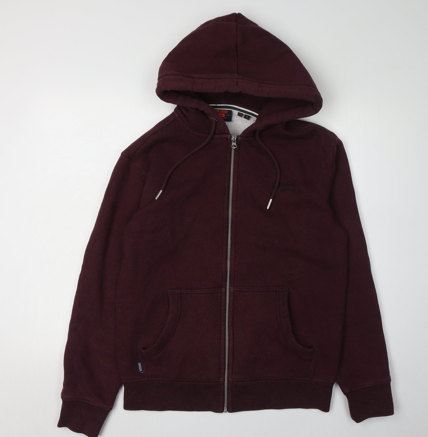 Superdry Men's Red Full Zip Hoodie Size M