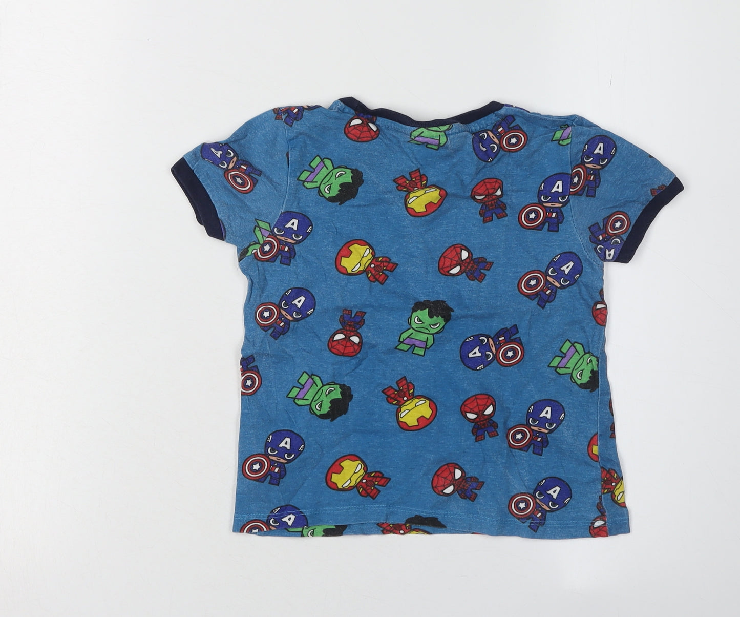 Marvel Boys Blue Superhero Graphic T-Shirt 2-3 Years