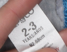 Marvel Boys Blue Superhero Graphic T-Shirt 2-3 Years