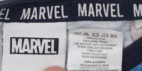 Marvel Boys Blue Superhero Graphic T-Shirt 2-3 Years