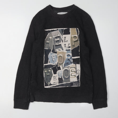 Debenhams Unisex Black XS Graphic Sweatshirt