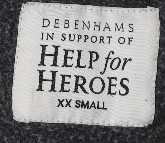 Debenhams Unisex Black XS Graphic Sweatshirt