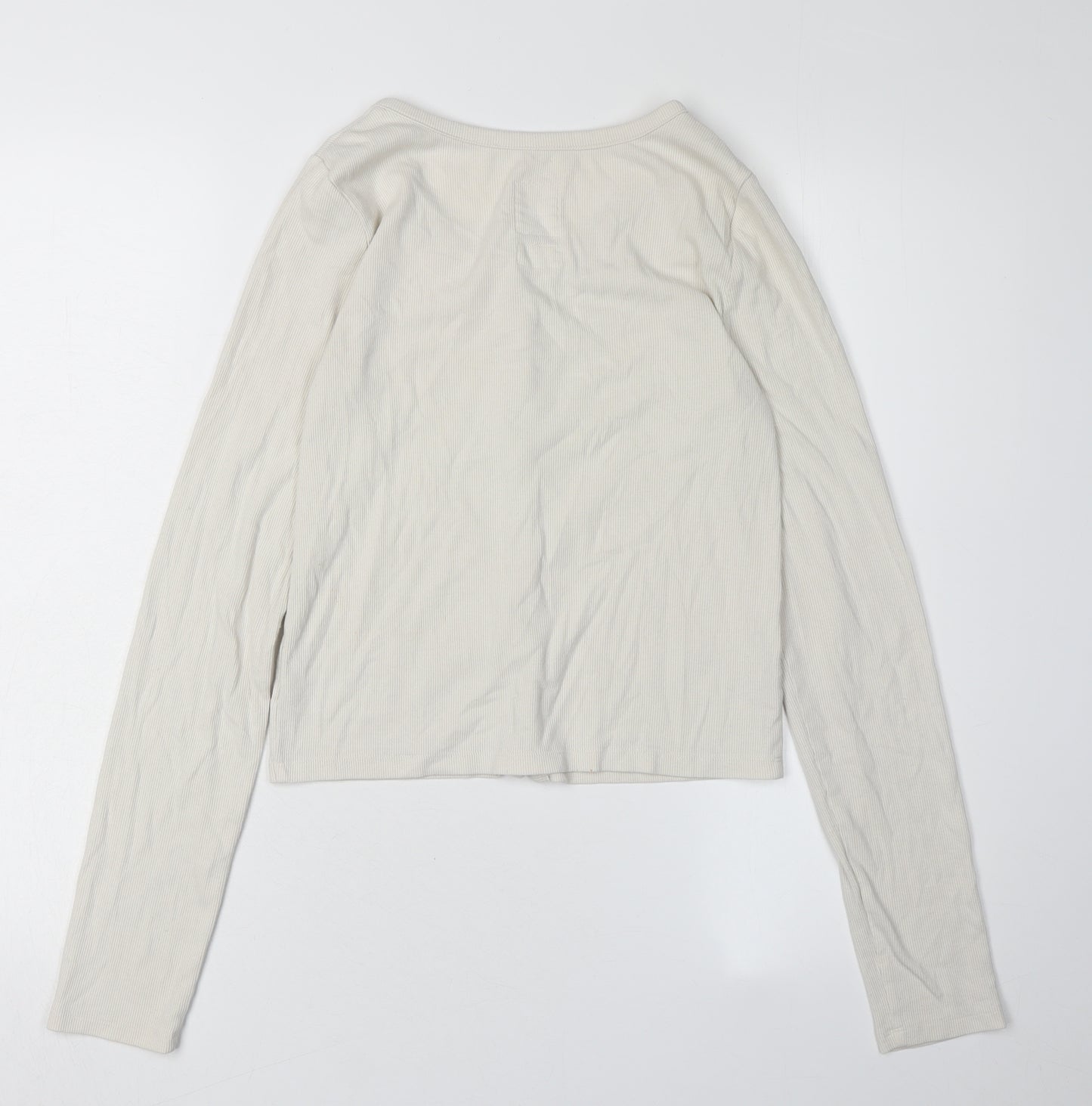 Gap Girls White Button-Up Top, Size 16-18, Lightweight, Casual