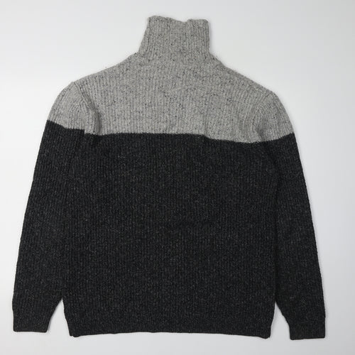 Next Women's Grey High Neck Knit Pullover Jumper L