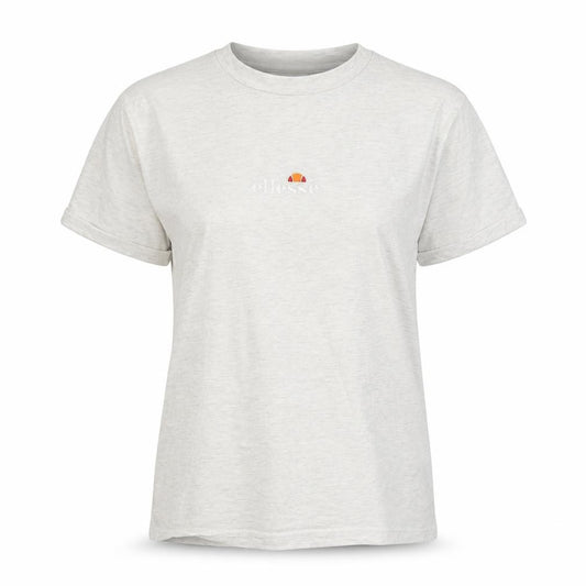 Front view of Ellesse Women's White T-Shirt, size 6, Crew Neck