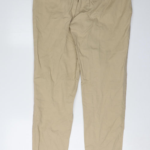 H&M Men's Beige Chino Trousers 34 Mid-Rise