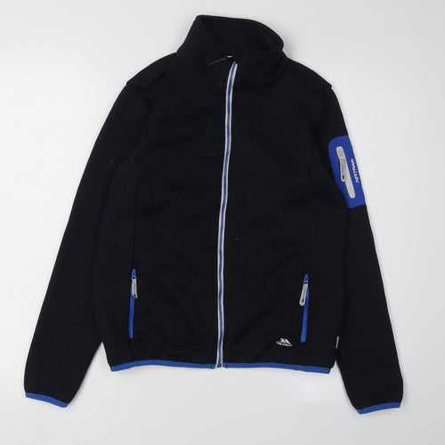 Trespass Boys Eco-Friendly Black & Blue Jacket 11-12 Years