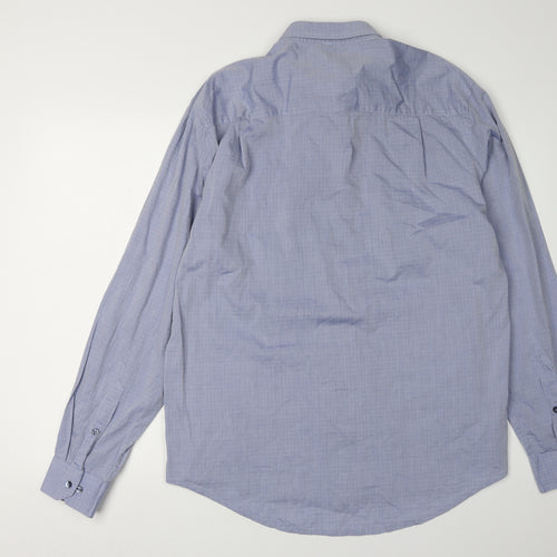 Swade Collection Men's Blue Classic Fit Shirt 16.5