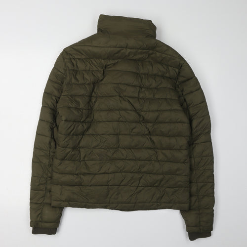 Superdry Women's Green Puffer Jacket Size S