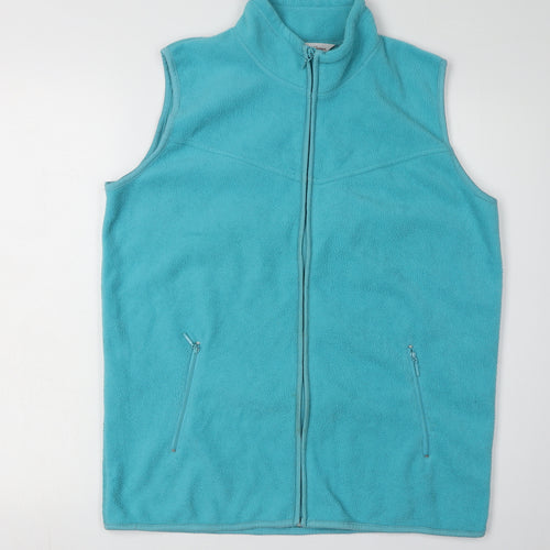 EWM Blue Fleece Women's Medium Waistcoat Full Zip