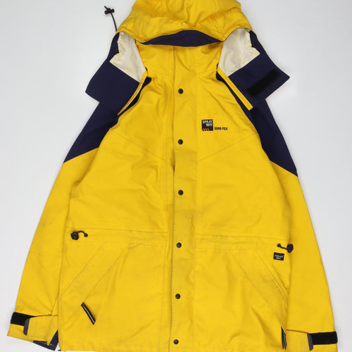 Sprayway Men's Yellow M Rain Coat Hooded Outdoor Jacket