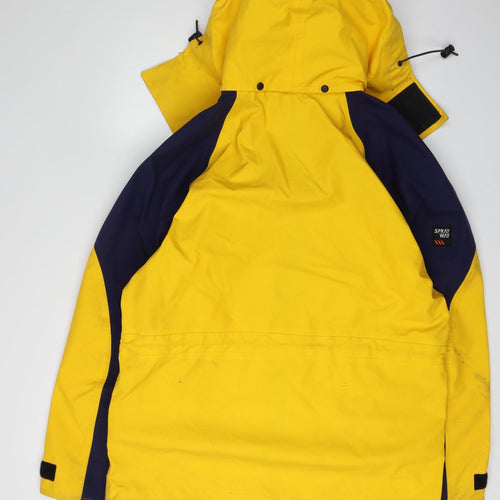 Sprayway Men's Yellow M Rain Coat Hooded Outdoor Jacket