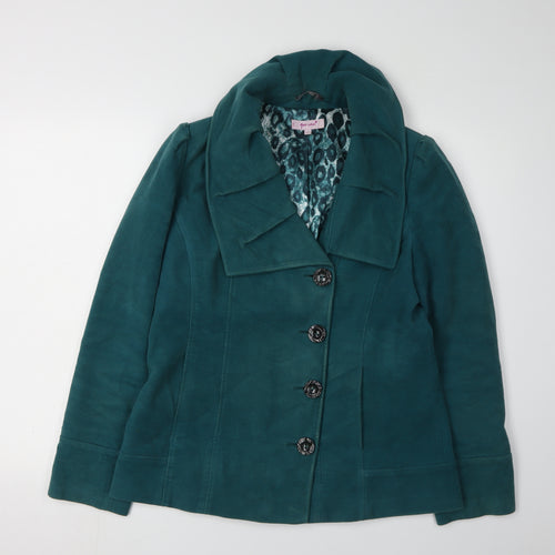 Marks and Spencer Women's Green Cotton Jacket Size 12