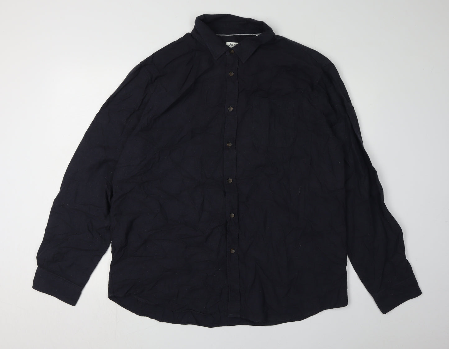 Jaeger Men's Black 2XL Long Sleeve Casual Shirt