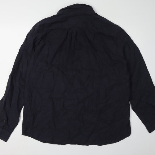 Jaeger Men's Black 2XL Long Sleeve Casual Shirt