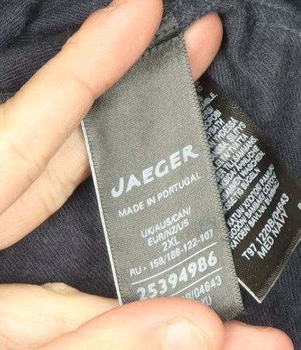 Jaeger Men's Black 2XL Long Sleeve Casual Shirt