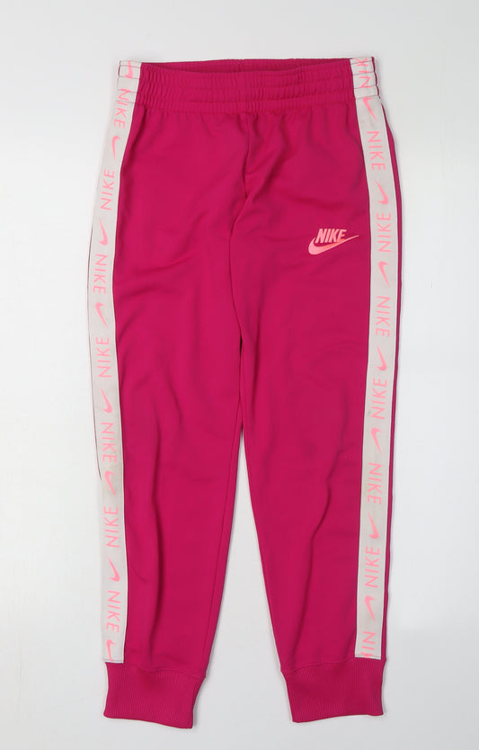 Nike Girls Pink Jogger Trousers M