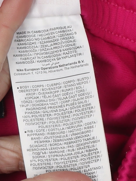 Nike Girls Pink Jogger Trousers M