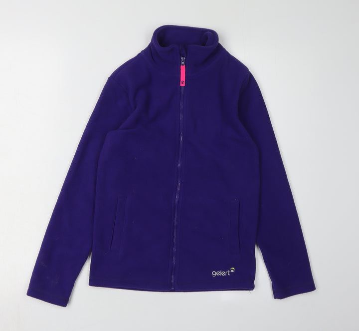Gelert Girls Purple Fleece Basic Jacket 9-10 Years