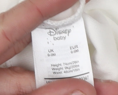 Disney Unisex Baby Dumbo Babygrow 6-9 Months White