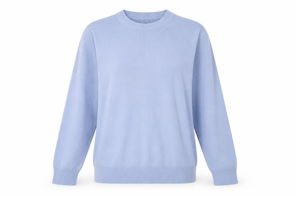 Front view of Berkertex Women's Blue jumper, size 14-16