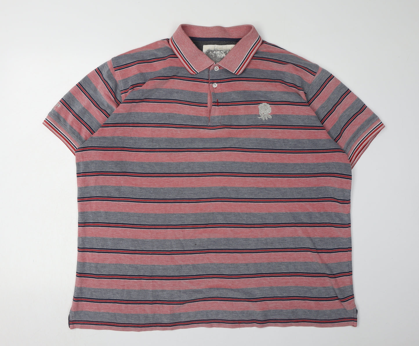 Cotton Traders Men's Multicoloured Striped Polo 2XL