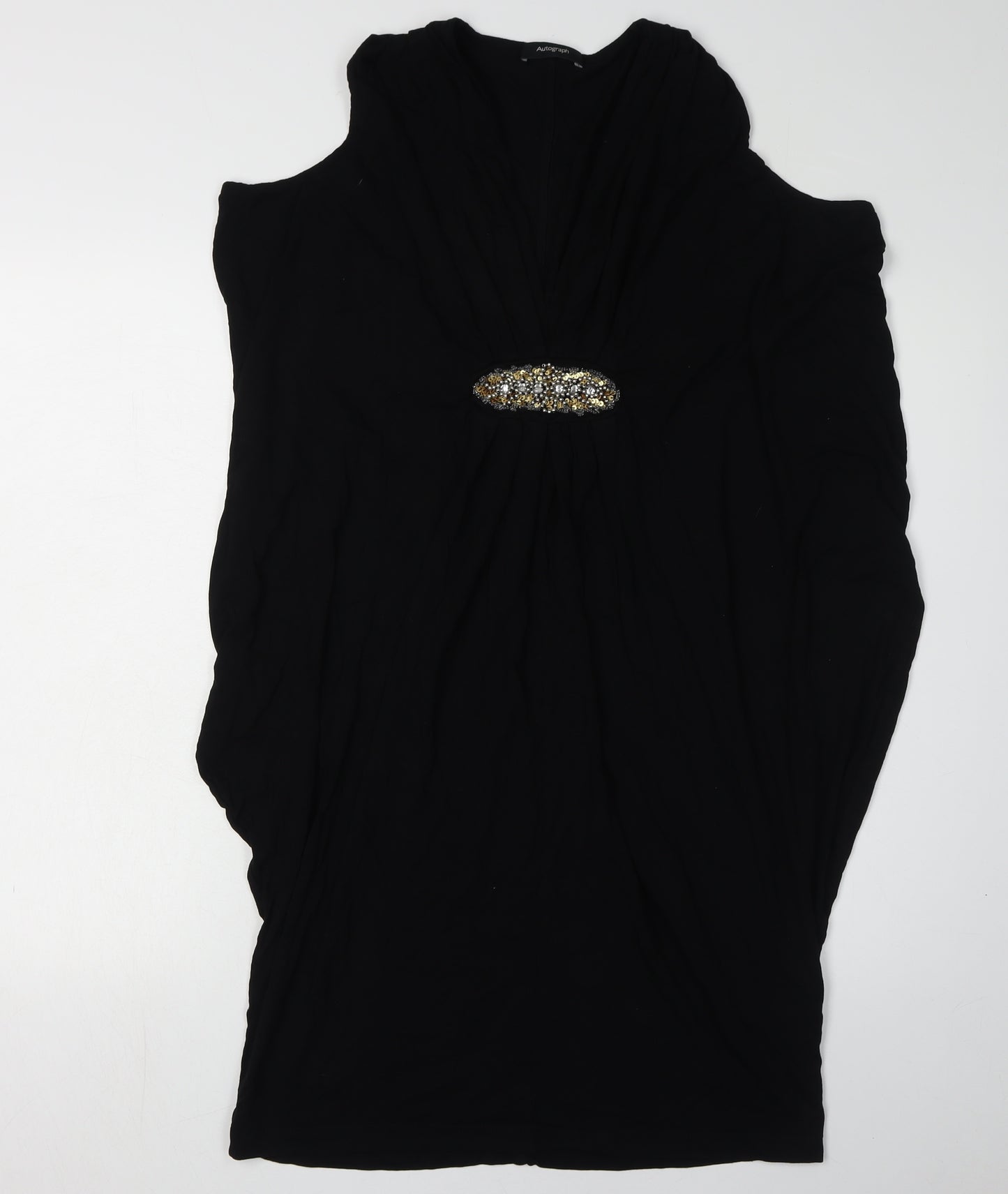 Marks and Spencer Black Sheath Dress Size 12