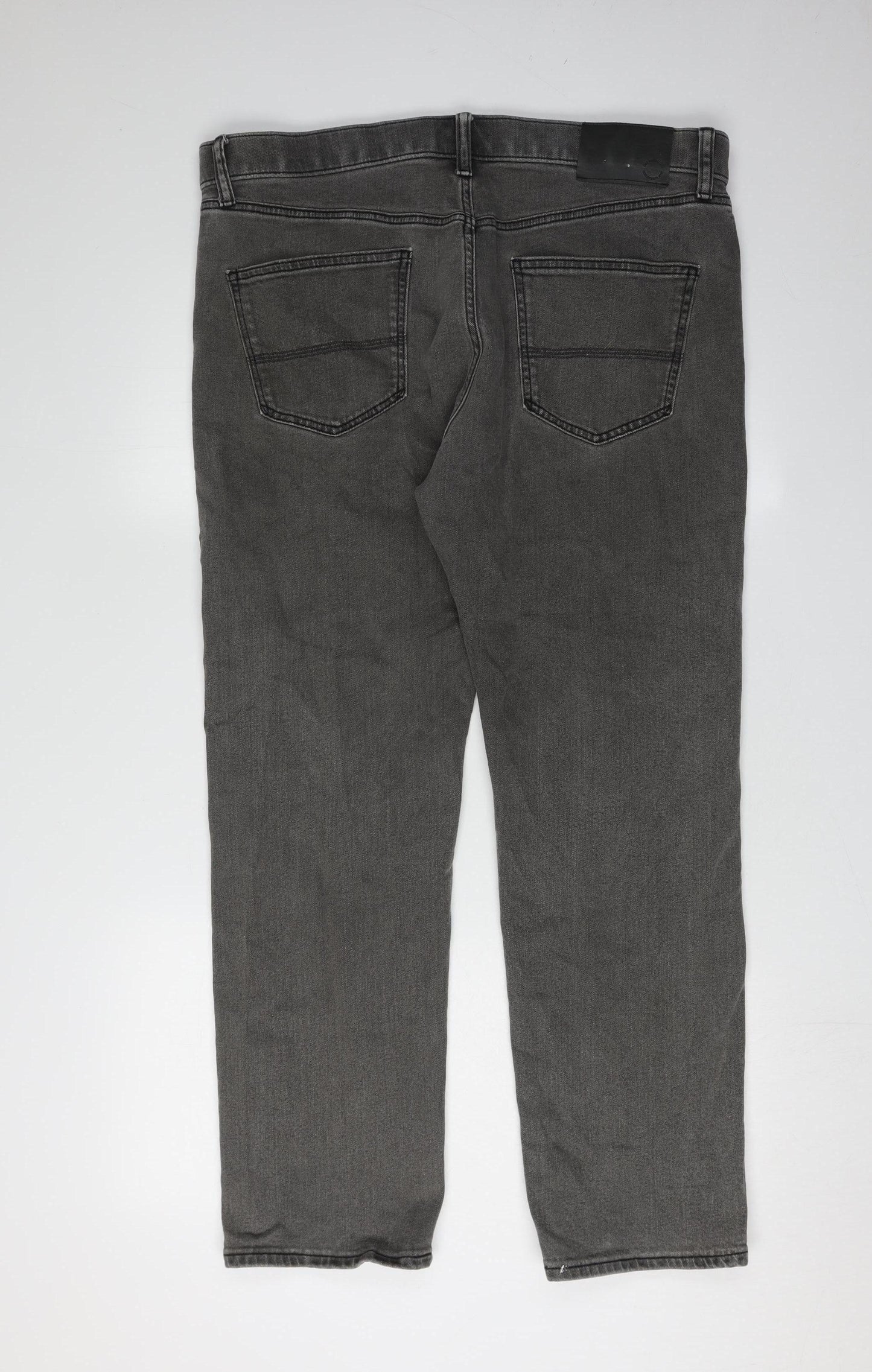 Marks & Spencer Men's Grey Straight Jeans 36W 29L