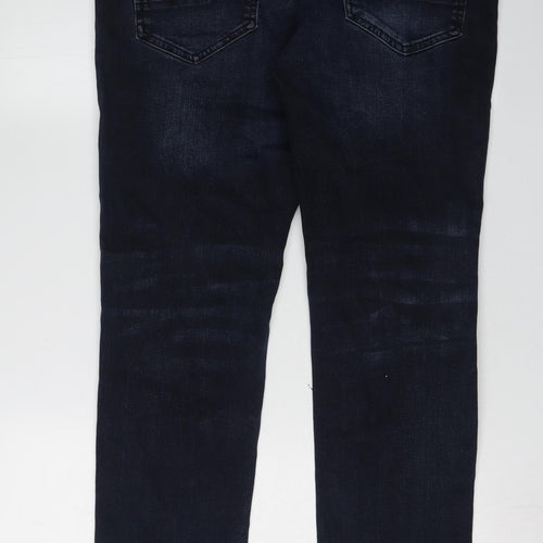 Crosshatch Men's Black Slim Skinny Jeans Size 36