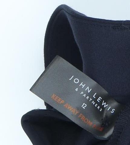 John Lewis Women's Black Straight Trousers Size 12