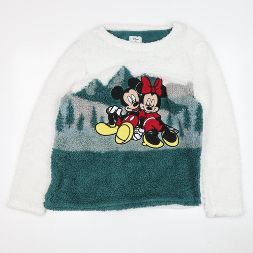 Disney Women's White Pullover Sweatshirt Size 10