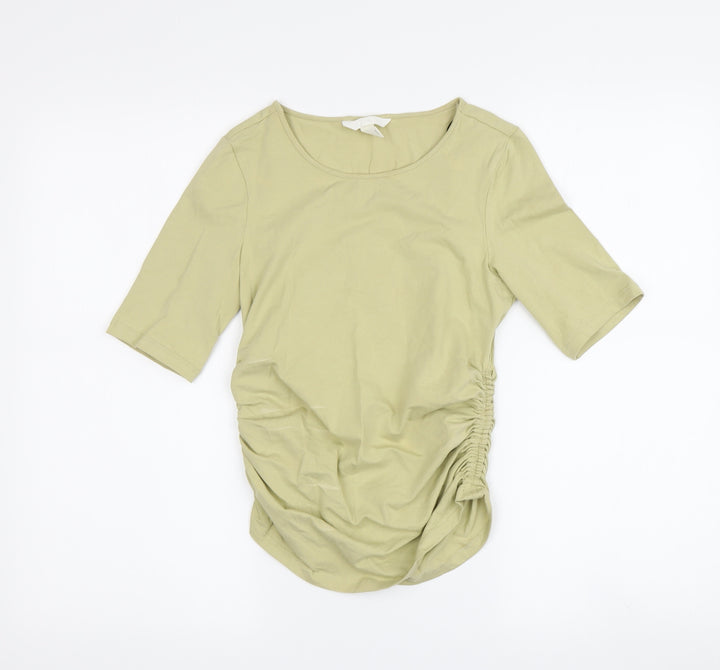 H&M Women's Beige XS Basic Stretch T-Shirt