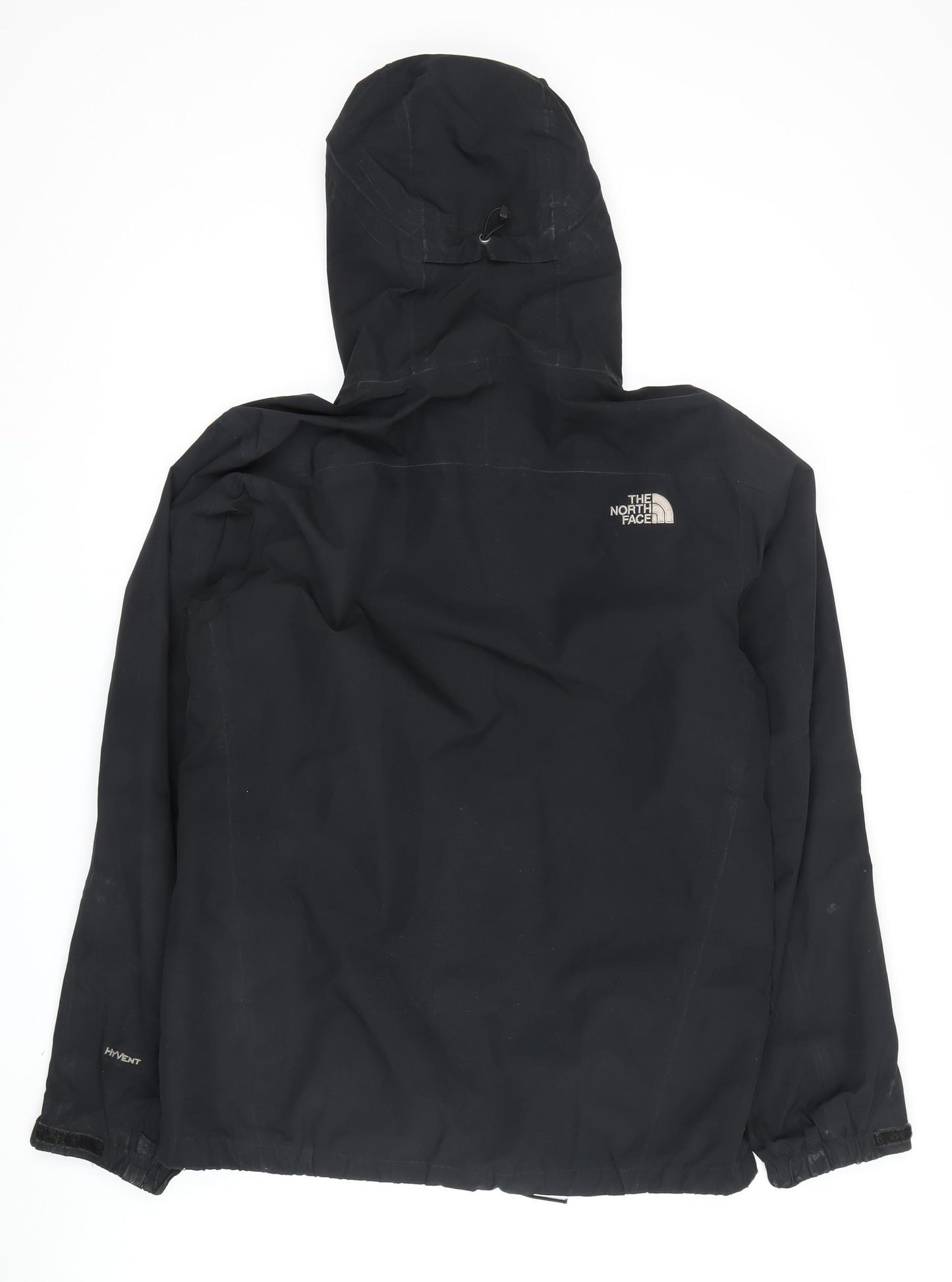 The North Face Men's Black Rain Coat, Size S, Hooded & Waterproof