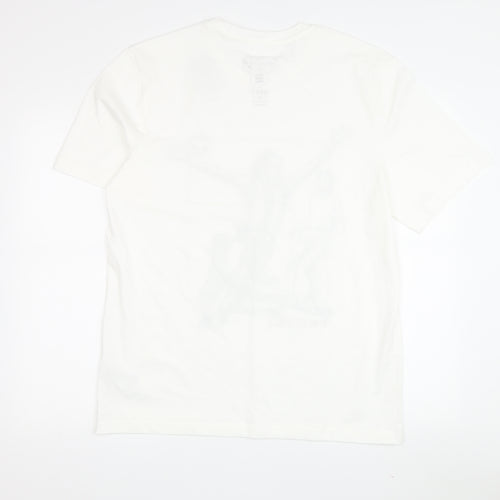 NEXT Men's White Sports Graphic Cotton T-Shirt M