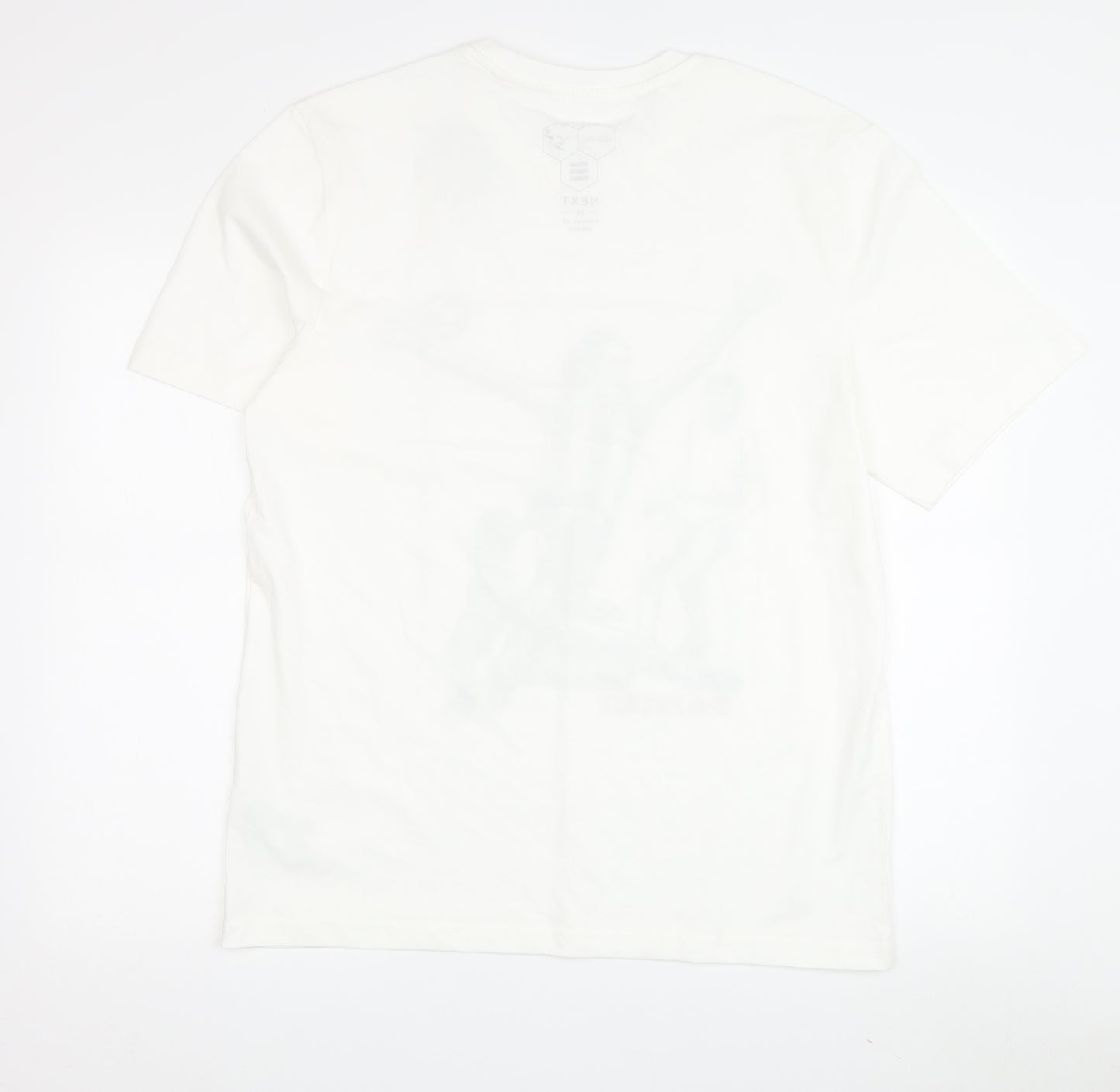 NEXT Men's White Sports Graphic Cotton T-Shirt M