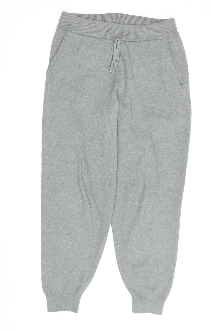 Oysho Women's Green Joggers - Medium, Elastic Waist